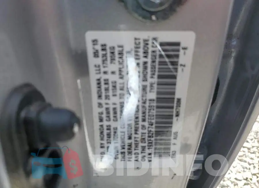 19XFB2F74FE075918 Photo# 12