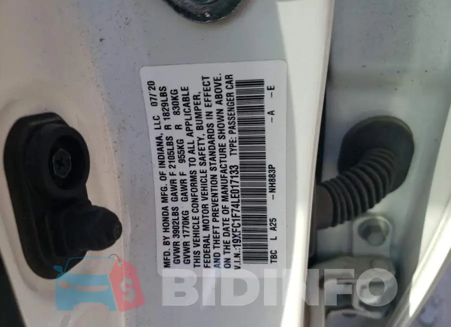 19XFC1F74LE017133 Photo# 13