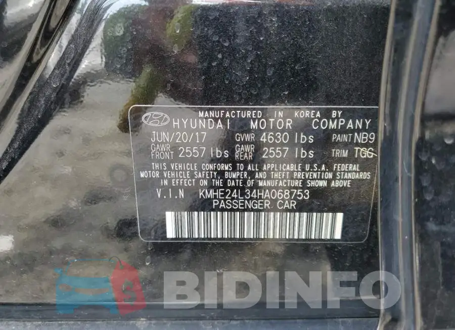KMHE24L34HA068753 Photo# 12