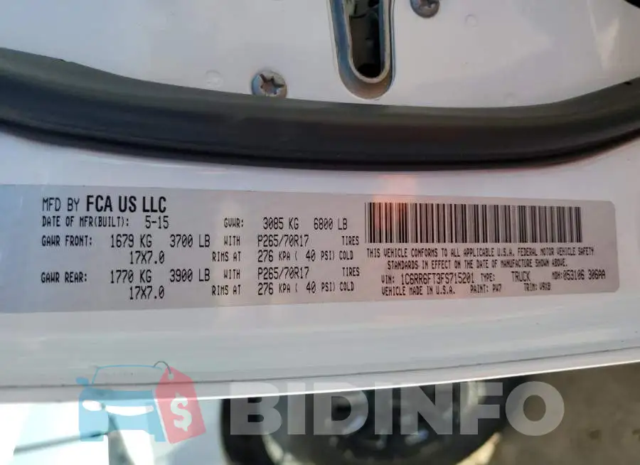 1C6RR6FT3FS715201 Photo# 12