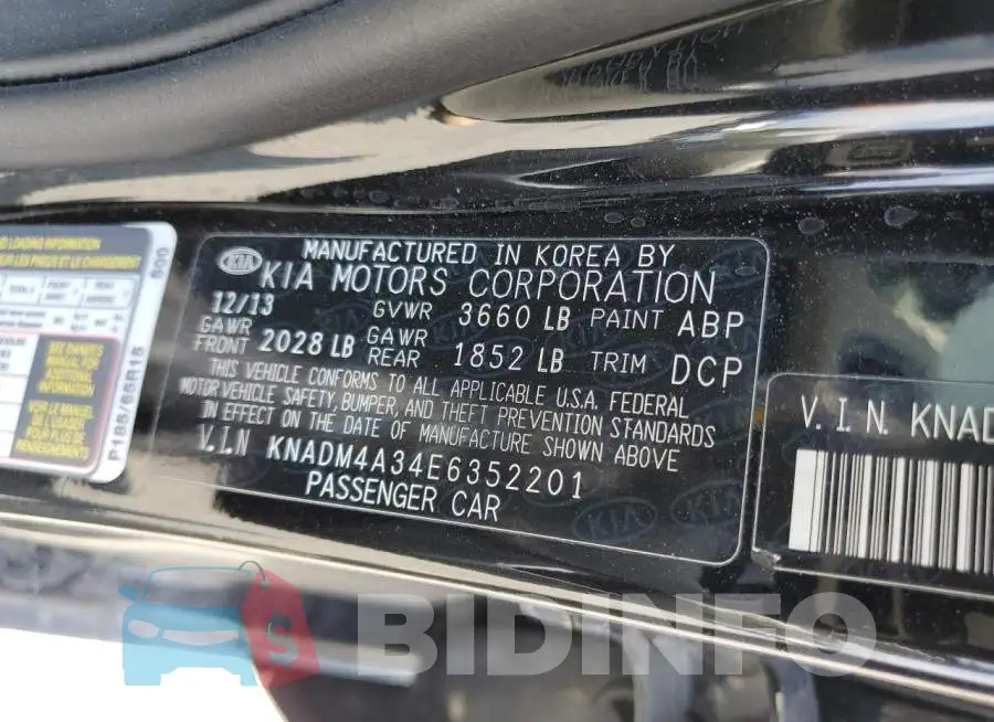 KNADM4A34E6352201 Photo# 12