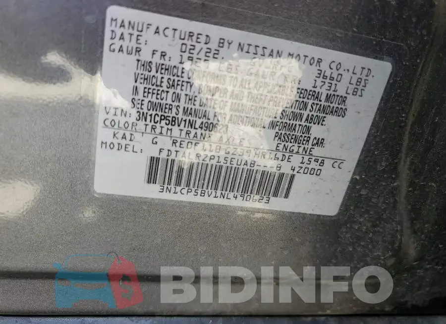 3N1CP5BV1NL490623 Photo# 12