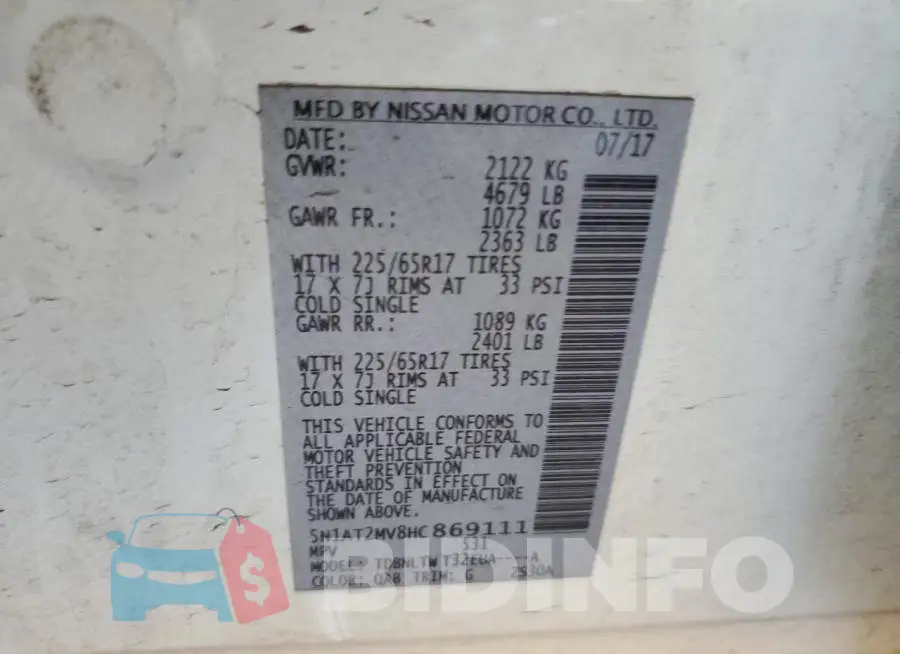 5N1AT2MV8HC869111 Photo# 12