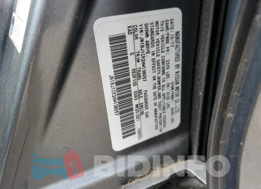 JN1BJ1CR2HW138057 Photo# 12