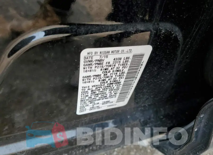 JN8AS5MT9FW673816 Photo# 12