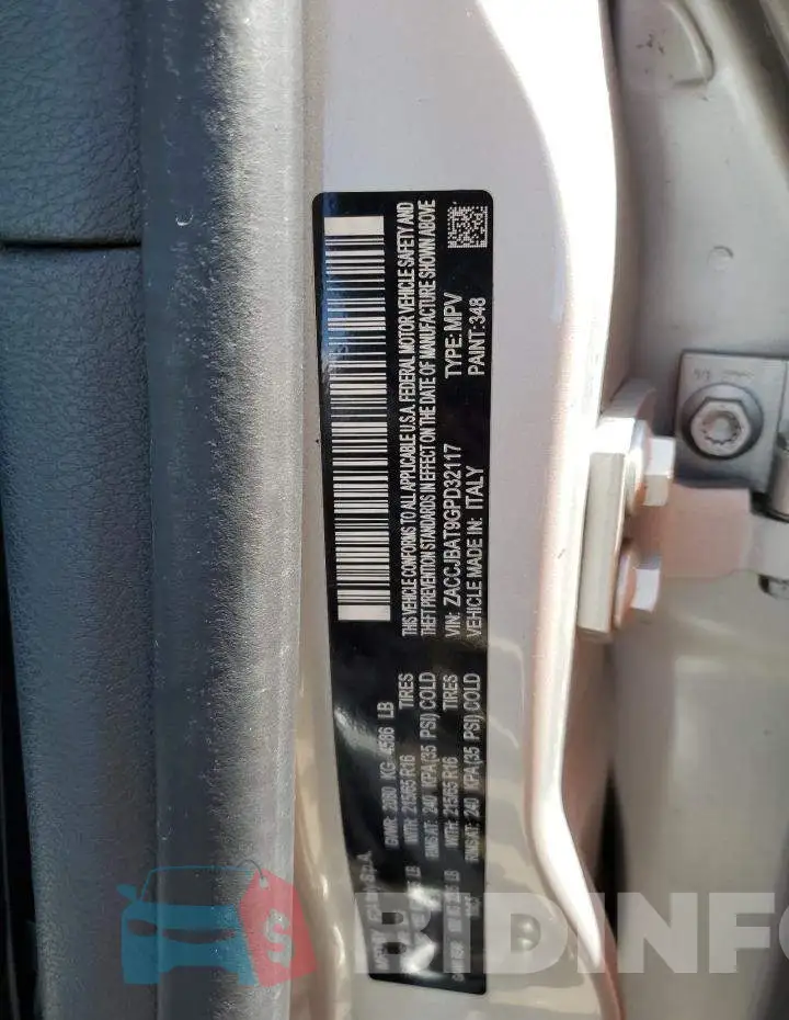 ZACCJBAT9GPD32117 Photo# 12