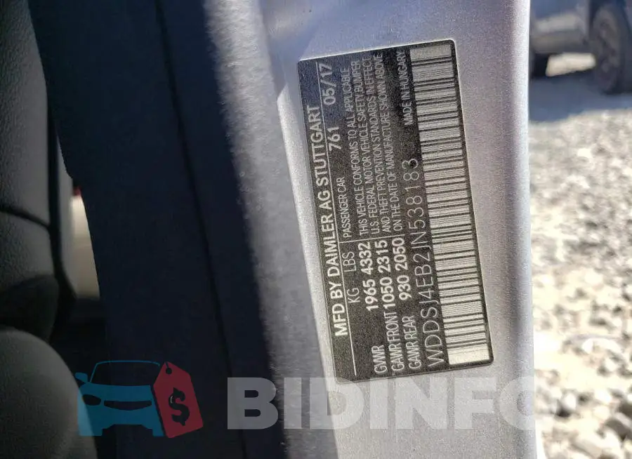 WDDSJ4EB2JN538183 Photo# 12