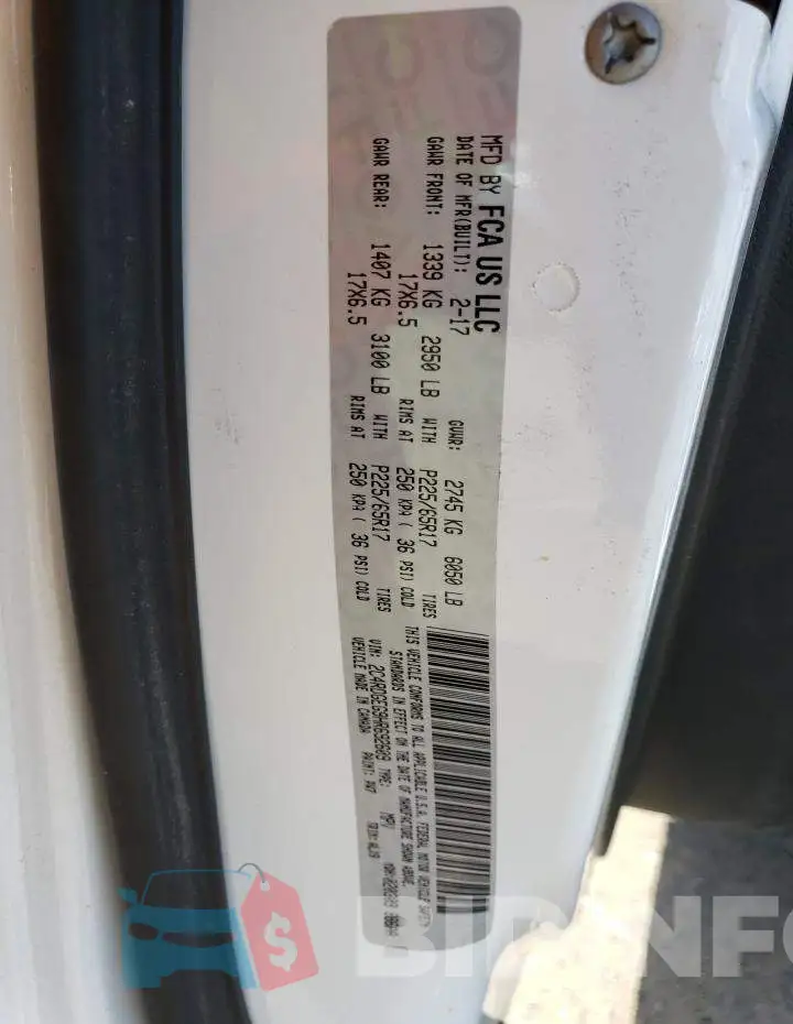 2C4RDGEG9HR692609 Photo# 13