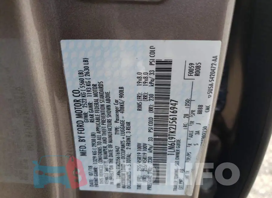 1LN6L9TK2J5616947 Photo# 12