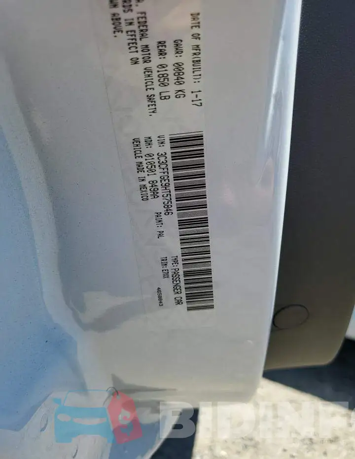 3C3CFFGE9HT575846 Photo# 12