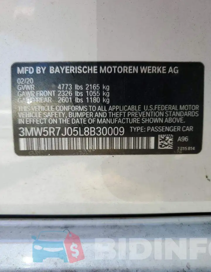 3MW5R7J05L8B30009 Photo# 12