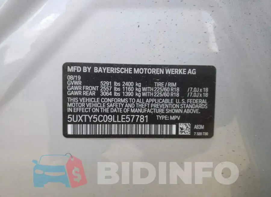 5UXTY5C09LLE57781 Photo# 13