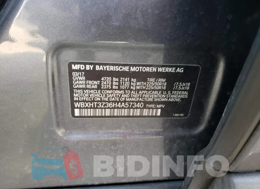 WBXHT3Z36H4A57340 Photo# 12