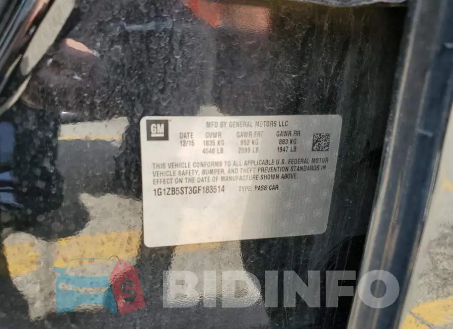 1G1ZB5ST3GF183514 Photo# 13