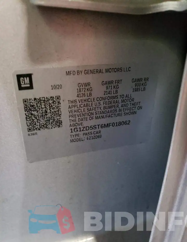 1G1ZD5ST6MF018062 Photo# 12