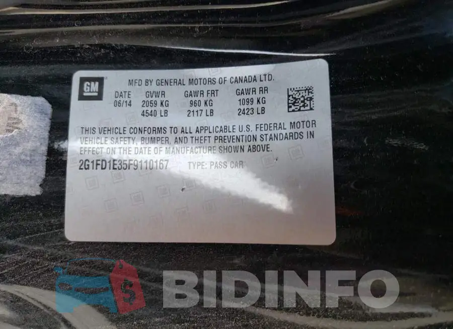2G1FD1E35F9110167 Photo# 12