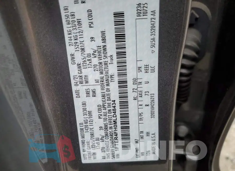 1FTER4FH0MLD48434 Photo# 13