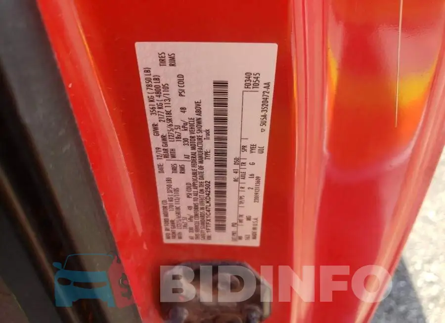 1FTFX1C47LKD42502 Photo# 12