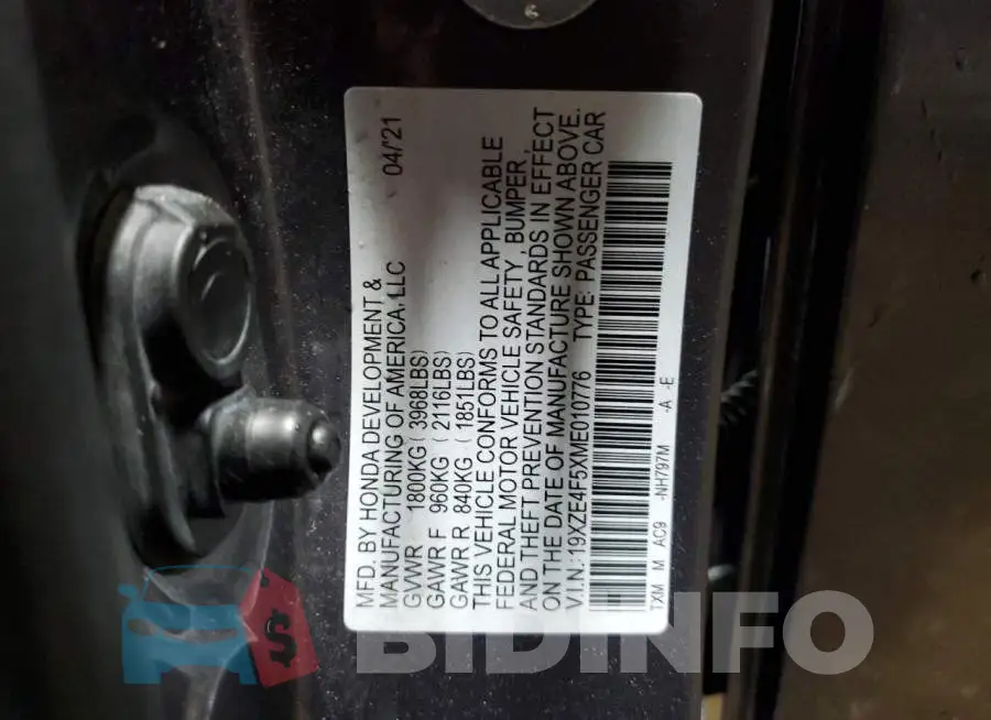19XZE4F5XME010776 Photo# 12
