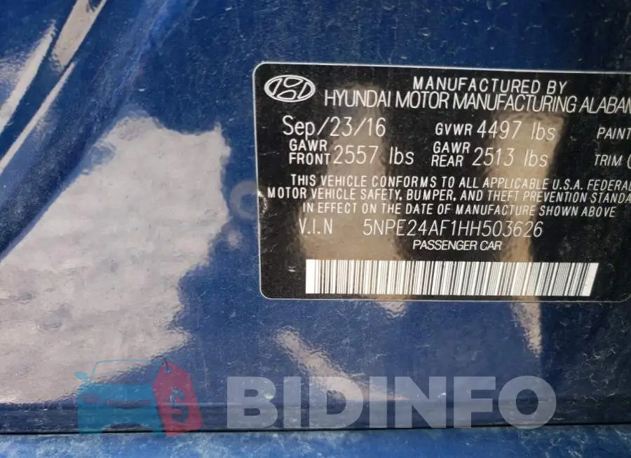 5NPE24AF1HH503626 Photo# 12