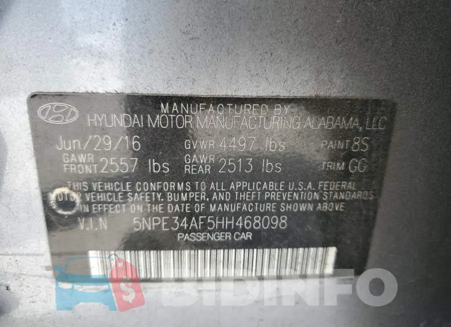 5NPE34AF5HH468098 Photo# 12