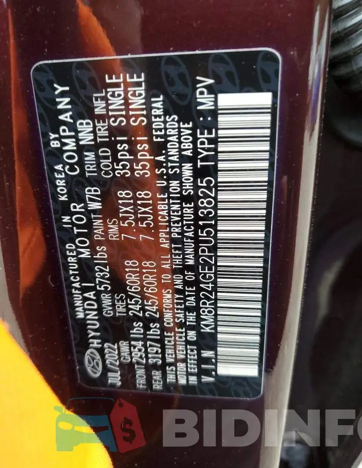 KM8R24GE2PU513825 Photo# 14