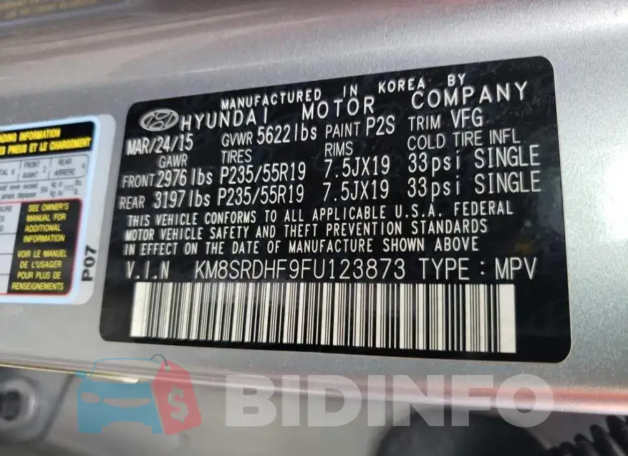 KM8SRDHF9FU123873 Photo# 13