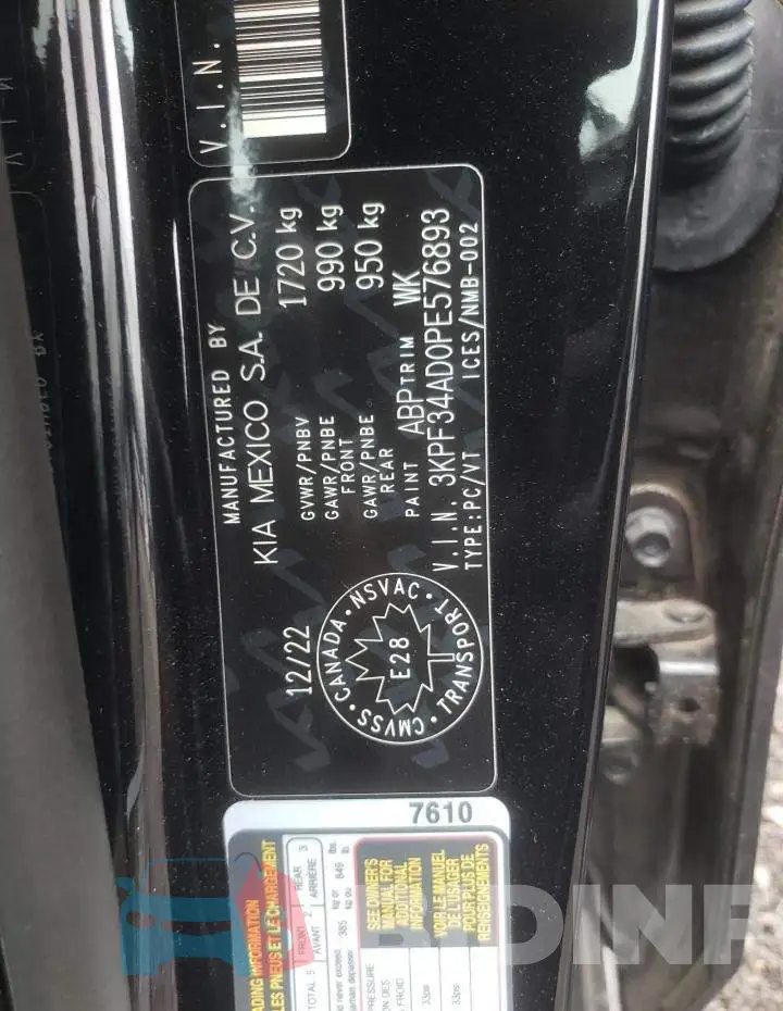3KPF34AD0PE576893 Photo# 12