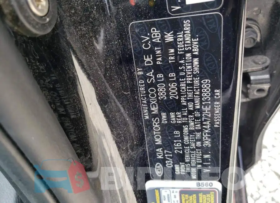 3KPFK4A72HE138889 Photo# 12