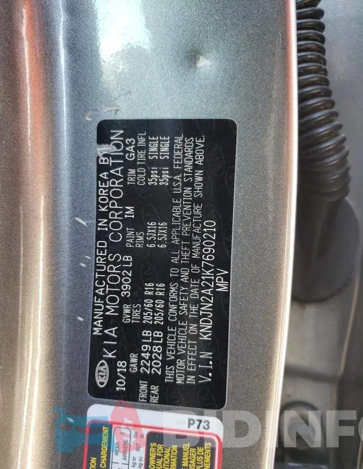 KNDJN2A21K7690210 Photo# 13