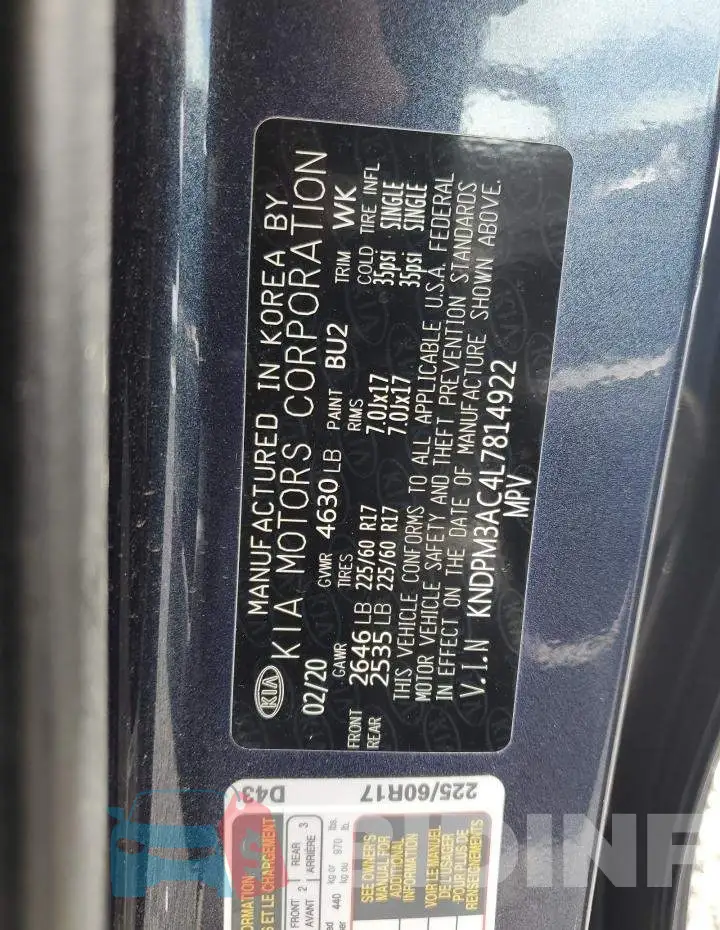 KNDPM3AC4L7814922 Photo# 12