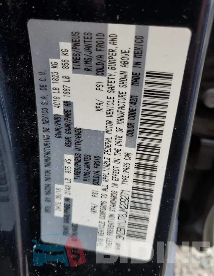 3MZBN1U78JM229271 Photo# 12