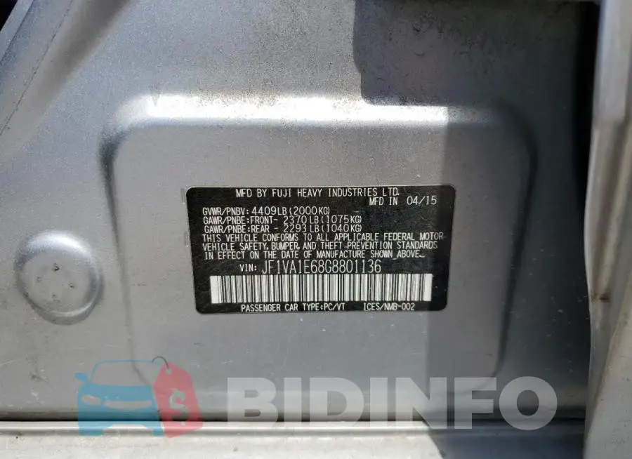 JF1VA1E68G8801136 Photo# 12
