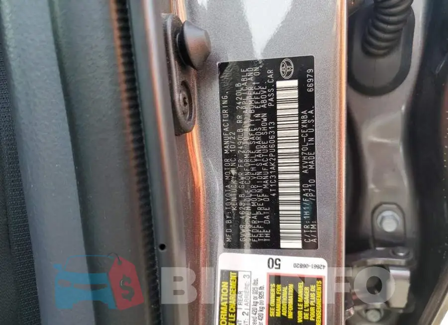 4T1C31AK2PU606313 Photo# 12