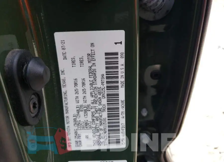 5TFAZ5CN6MX115181 Photo# 12