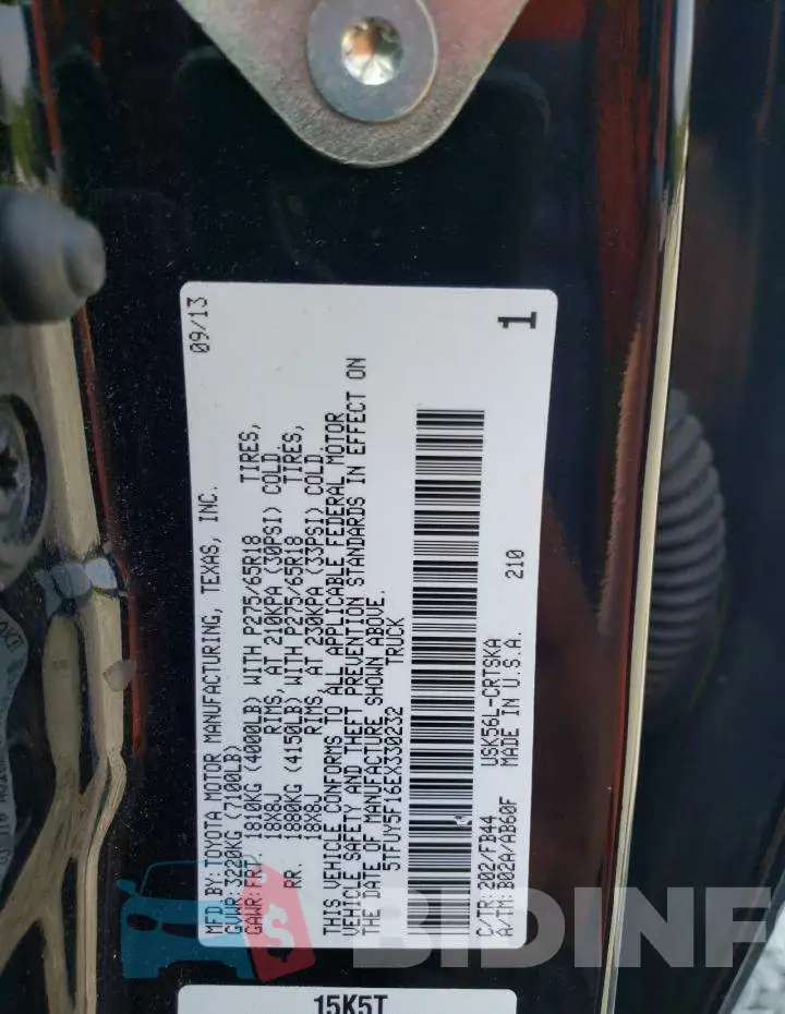 5TFUY5F16EX330232 Photo# 13