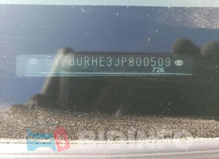 5YFBURHE3JP800509 Photo# 12