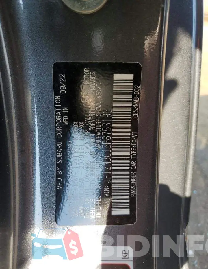 JF1ZNBC15P8753193 Photo# 13