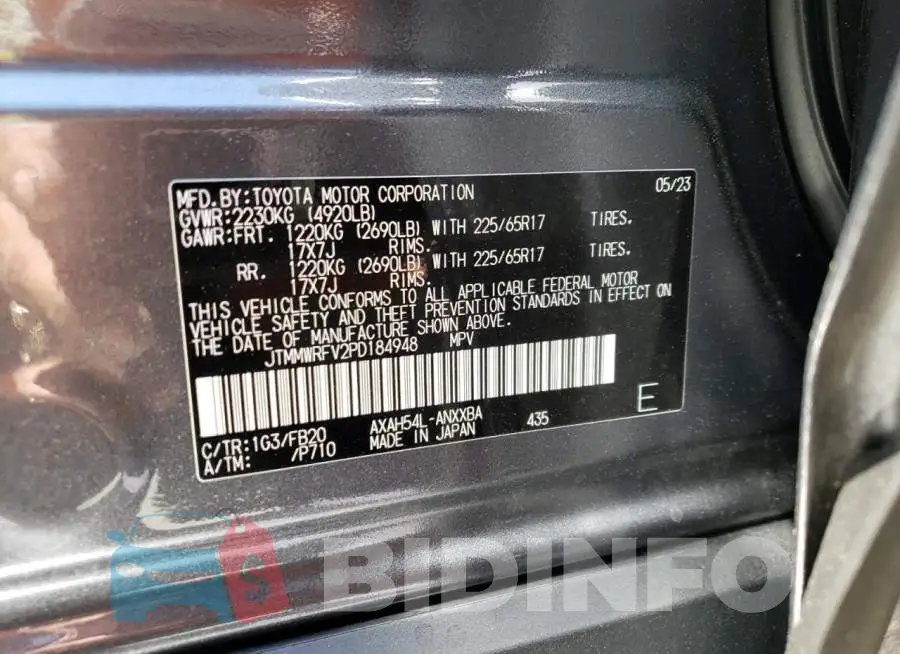 JTMMWRFV2PD184948 Photo# 12