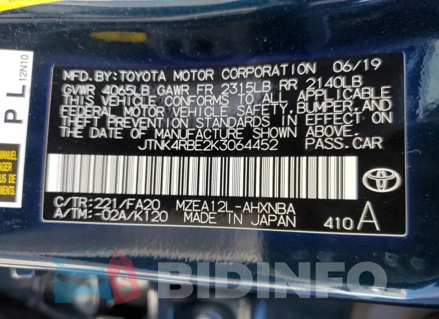 JTNK4RBE2K3064452 Photo# 12