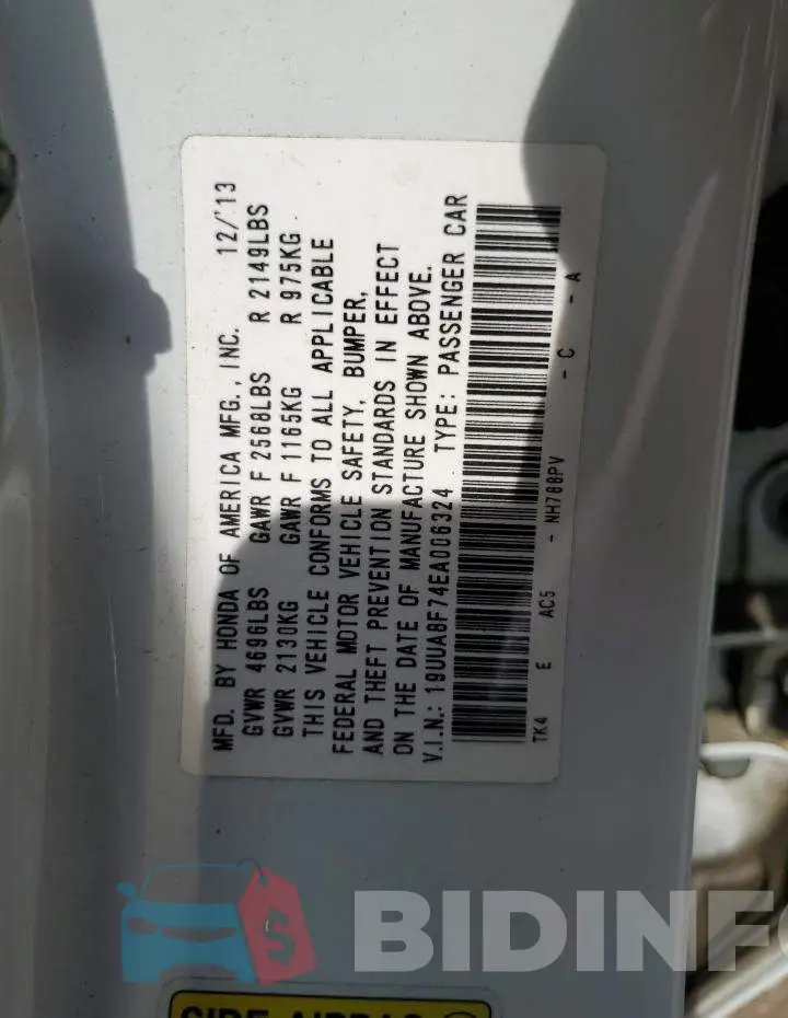 19UUA8F74EA006324 Photo# 12