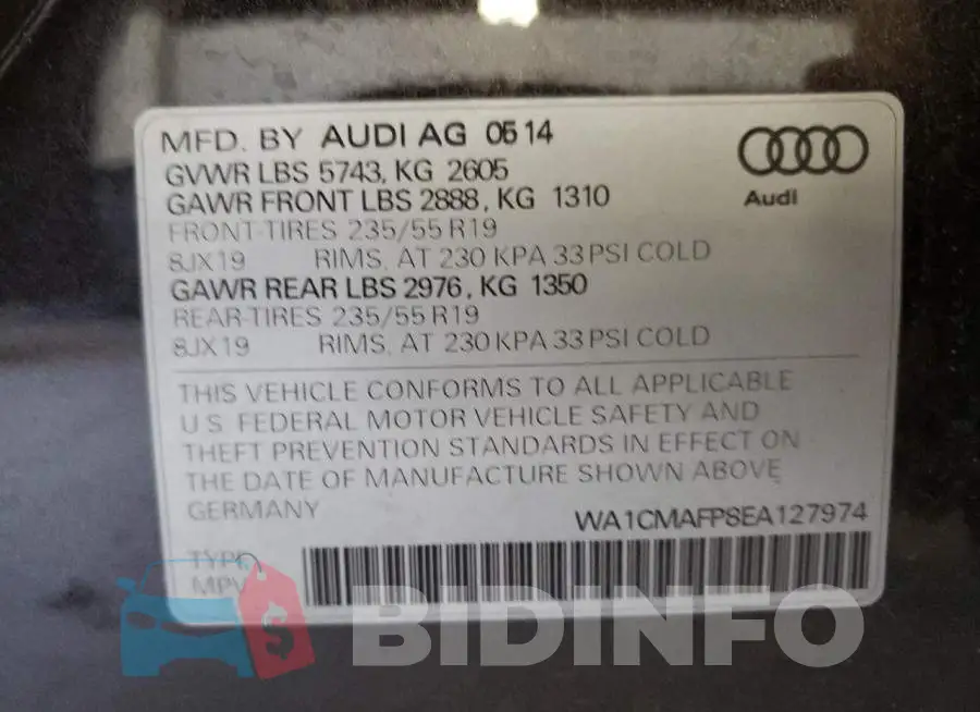 WA1CMAFP8EA127974 Photo# 12
