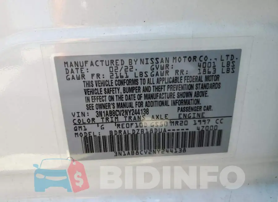 3N1AB8CV2NY244138 Photo# 12