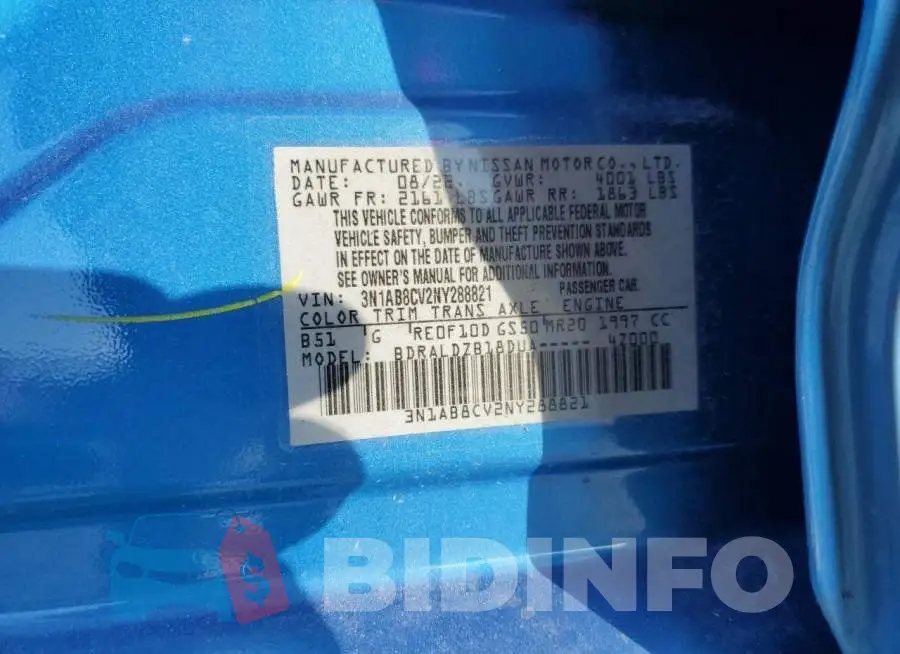 3N1AB8CV2NY288821 Photo# 12