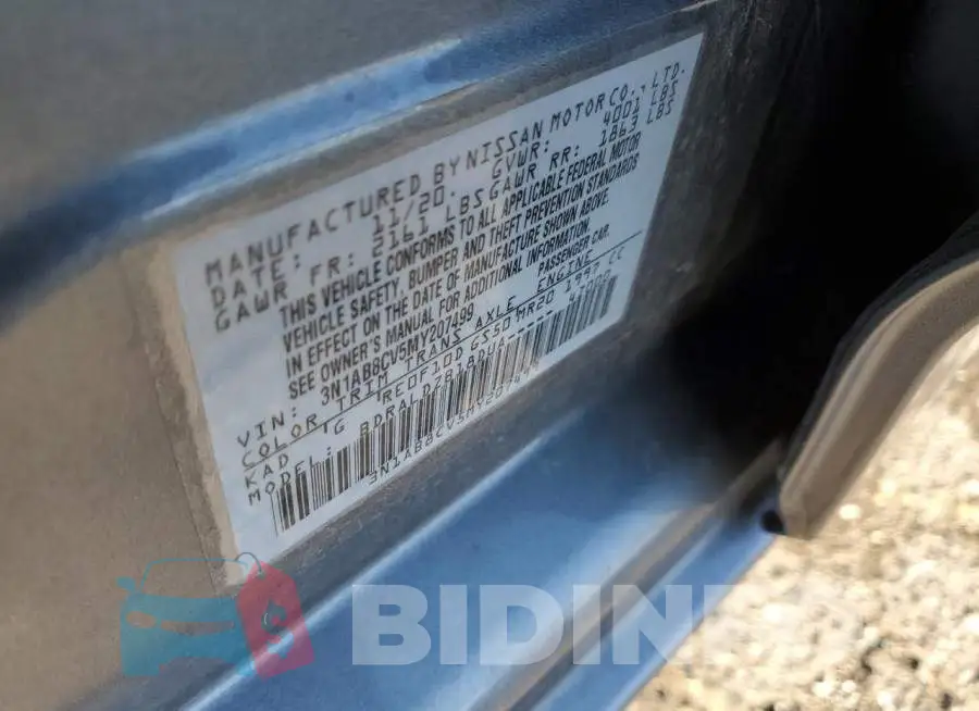 3N1AB8CV5MY207499 Photo# 12
