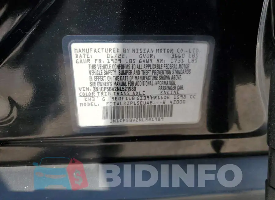 3N1CP5BV2NL521989 Photo# 12