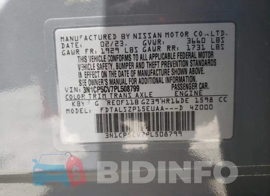 3N1CP5CV7PL508799 Photo# 14
