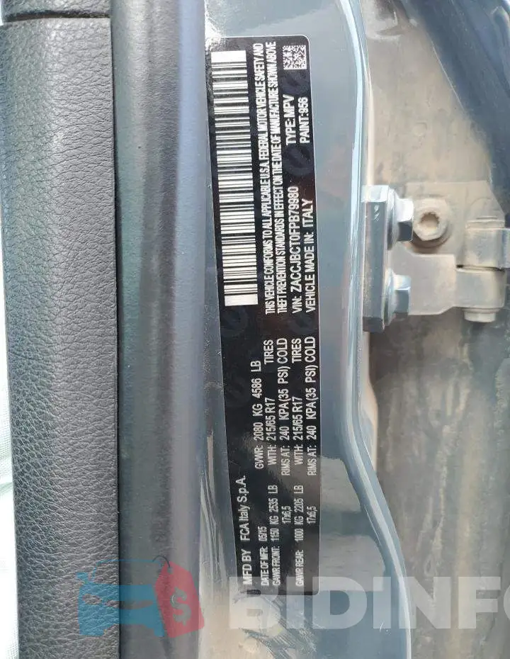 ZACCJBCT0FPB79980 Photo# 12