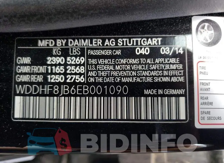 WDDHF8JB6EB001090 Photo# 13