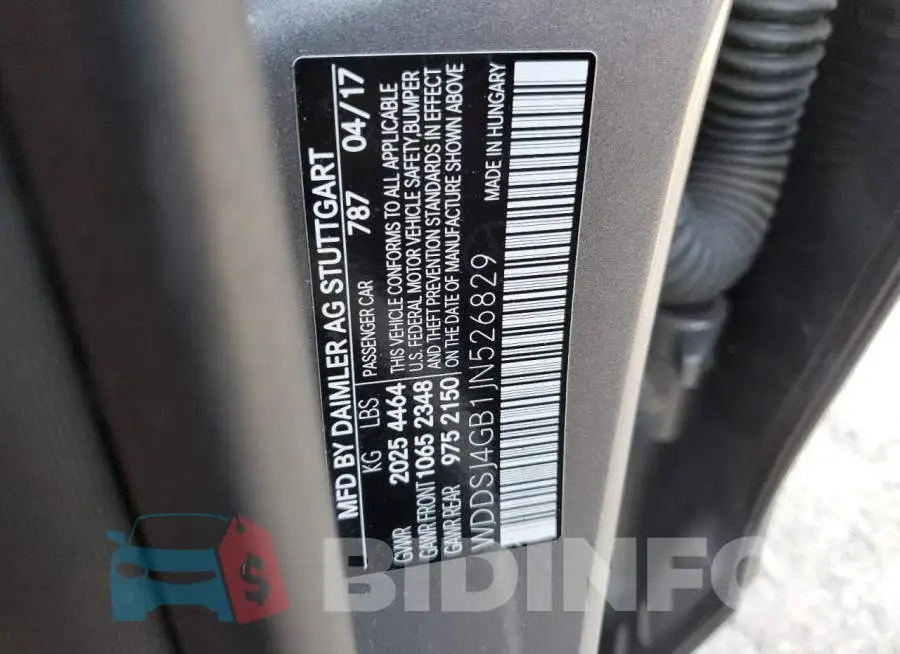 WDDSJ4GB1JN526829 Photo# 12
